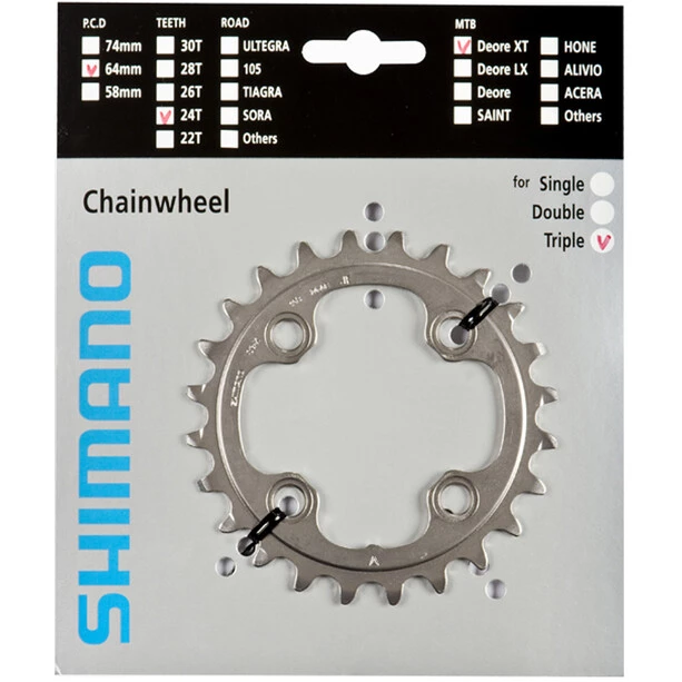 Shimano Transmission Deore XT FC-M780/FC-M770 Plateau, Argent â Image 4