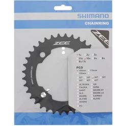 Shimano Transmission ZEE FC-M640 Plateau, Noir