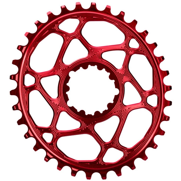 Absoluteblack Transmission Plateau Ovale Pour SRAM XX1 Spiderless, Rouge