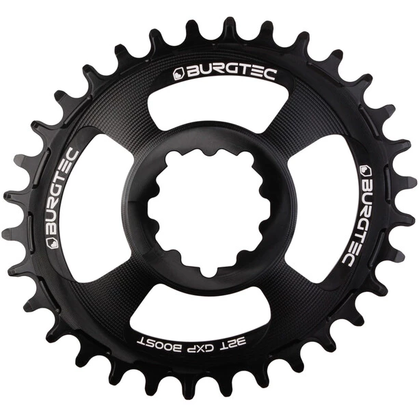 Burgtec Transmission Thick Thin Boost Plateau Ovale 32 Dents 11/12 Vitesses 3mm Offset DM Narrow Wide, Noir