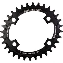 Burgtec Transmission Thick Thin Plateau Ovale 30 Dents 10/11/12 Vitesses Narrow Wide 4 Branches 64/96BCD, Noir