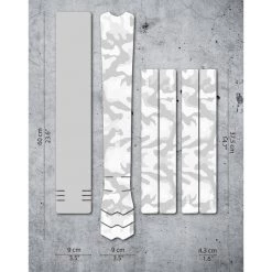 Dyedbro Transmission Camo Kit De Protection De Cadre, Transparent/blanc