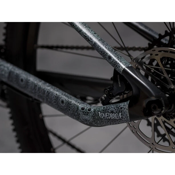 Dyedbro Transmission Dia De Muertos Kit De Protection De Cadre, Transparent/blanc â Image 4