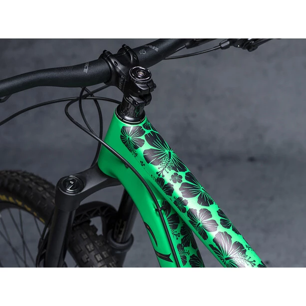 Dyedbro Transmission Hawaiian Flowers Kit De Protection De Cadre, Transparent/noir