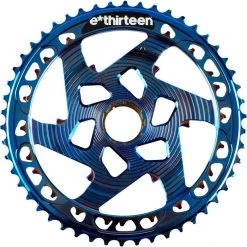 E-thirteen Transmission Helix Race Pignon Supérieur Aluminium 12 Vitesses, Bleu