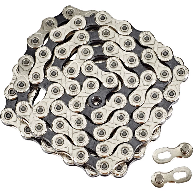 Kmc Transmission X11 Chaîne De Vélo 11 Vitesses, Argent/noir