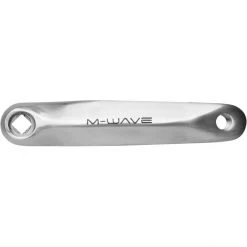 M-wave Transmission Crankset 1 Vitesse 38 Dents Alu/acier, Argent