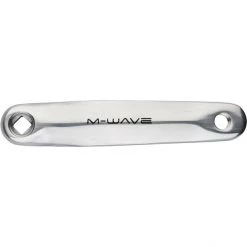 M-wave Pédaliers Crankset 3 Vitesses 48-38-26 Dents Aveec Disque De Protection, Argent