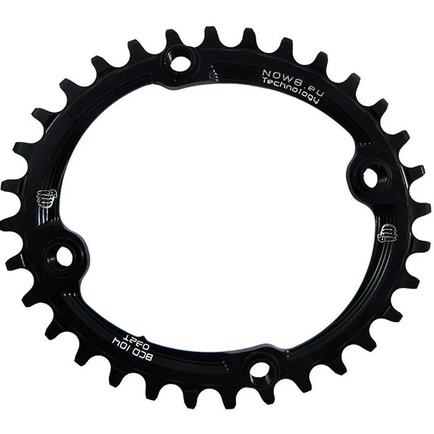 Now8 Transmission NWO Plateau Ovale 32 Dents 11 Vitesses 104BCD Narrow-Wide, Noir