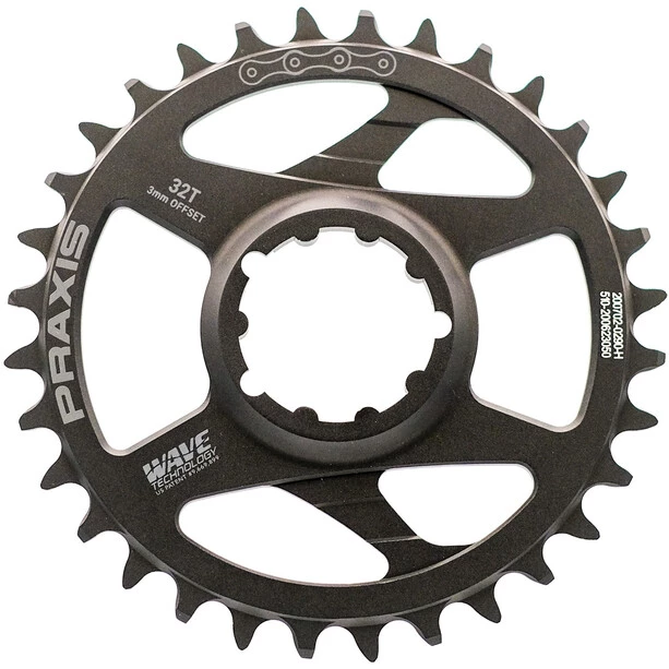 Praxis-works Transmission Wave Tech MTB Plateau 10/11/12 Vitesses 34 Dents DM