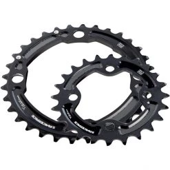 Raceface Transmission Turbine Jeu De Plateaux 4 Boulons 28/38 Dents 2x11 Vitesses, Noir