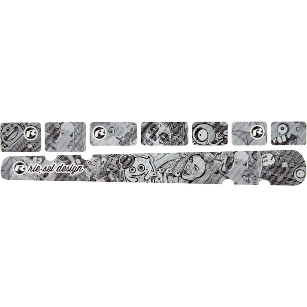 Riesel-design Transmission Chain:guard Set, Gris/blanc