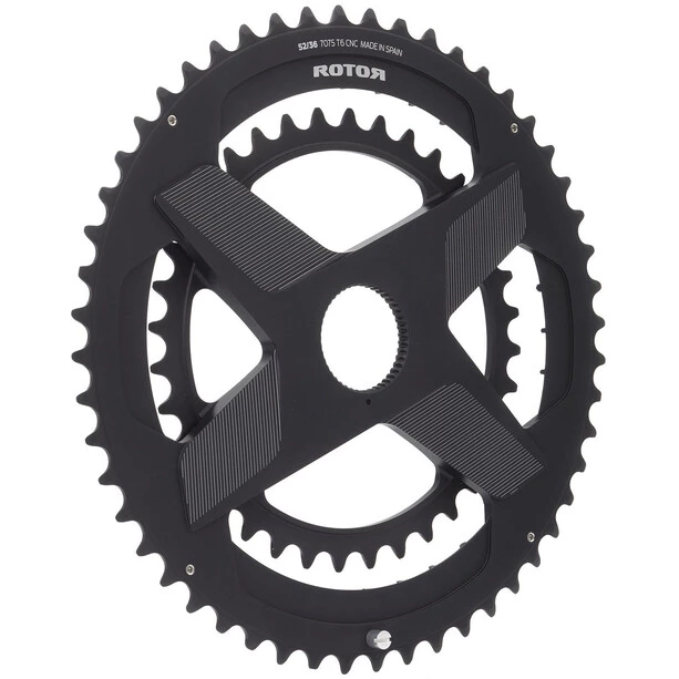 Rotor Transmission Aldhu Direct-Mount Plateau Double Autour, Noir