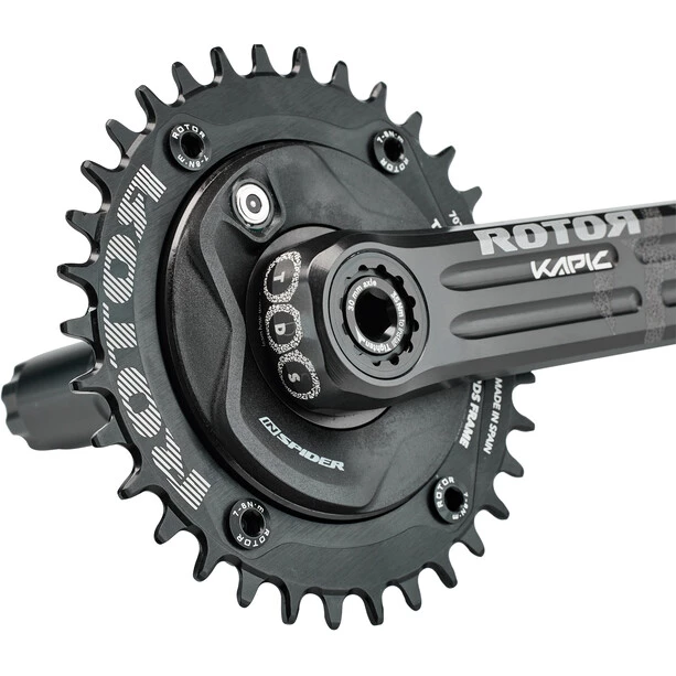 Rotor Pédaliers INspider Bundle Power Meter Crankset KAPIC Aluminium Round 36T – Image 4