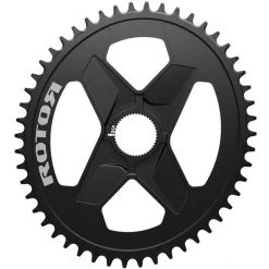 Rotor Transmission Q-Ring Plateau Ovale 1x DM Aluminium, Noir