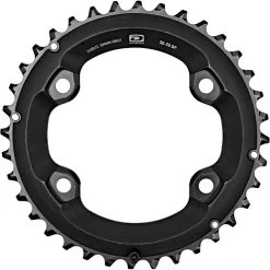 Shimano Transmission Deore FC-M6000-2 Plateau 10 Vitesses BF, Noir