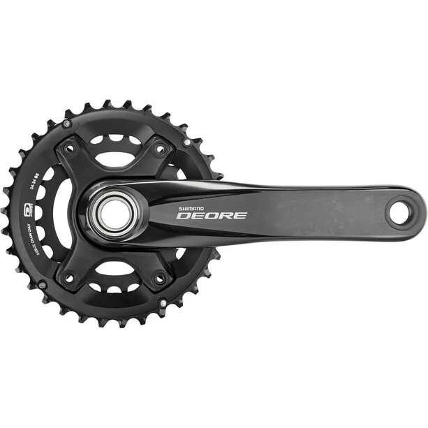 Shimano Pédaliers Deore MTB FC-M6000 Pédalier 2x10 Vitesses 34-24 Dents, Noir – Image 4