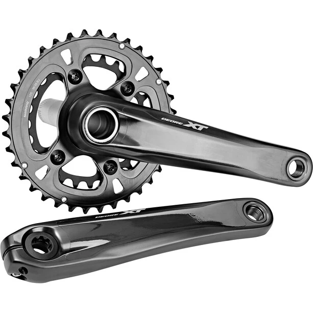 Shimano Pédaliers Deore XT FC-M8100-2 Pédalier 36-26T 2x12, Noir – Image 3