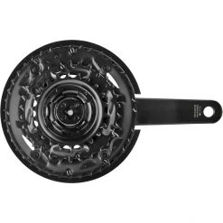 Shimano Pédaliers FC-MT101 Pédalier 9 Vitesses, Noir