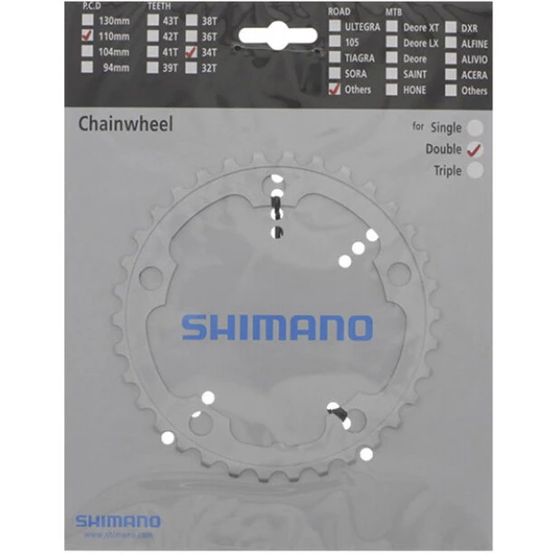 Shimano Transmission Road FC-2350 Plateau 7/8-speed, Argent