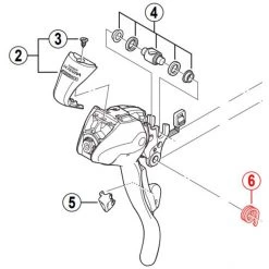 Shimano Transmission Ultegra ST-6600 Ressort De Retour Droite