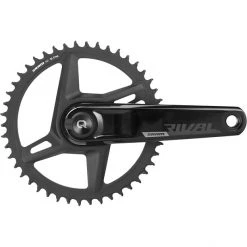 Sramsram-rival-1 Pédaliers Rival 1 AXS D1 Quarq Road DUB Wide Power Meter Crankset 1x12-speed 46T, Noir