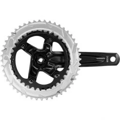 Sram Pédaliers Rival AXS D1 DUB Pédalier 2x12 Vitesses 48/35 Dents, Noir