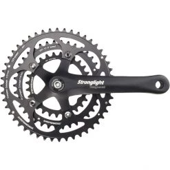 Stronglight Pédaliers Impact Pédalier 9/10 Vitesses 28/38/48 Dents, Noir