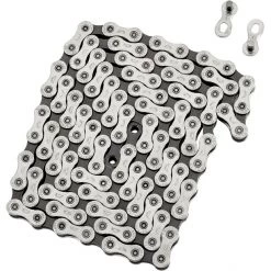 Sunrace Transmission CN10A Chaîne 10 Vitesses 116 Maillons De Chaîne, Argent/gris
