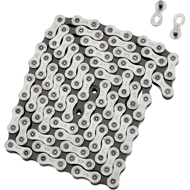 Sunrace Transmission CN10A Chaîne 10 Vitesses 116 Maillons De Chaîne, Argent/gris