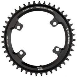 Wolf-tooth Transmission Plateau Ø110mm BCD 4 Boulons Shimano GRX, Noir